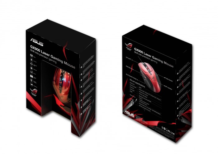 Asus Acc. laserová herní myš GX900, červená