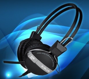 E-Blue, Eternal-Y, sluchátka s mikrofonem, černá, 3.5mm konektor