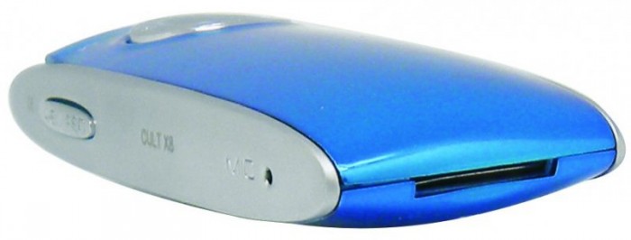 Emgeton CULT X8 4GB Silver/Blue, bez FM, OLED+microSD