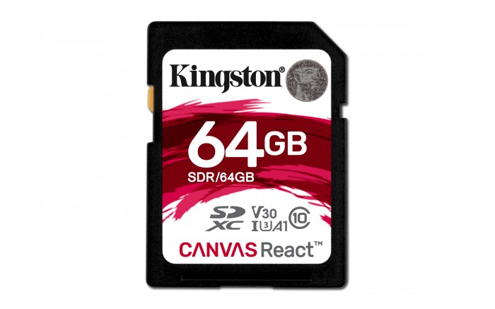 64GB SDXC Kingston U3 V30 100R/80W