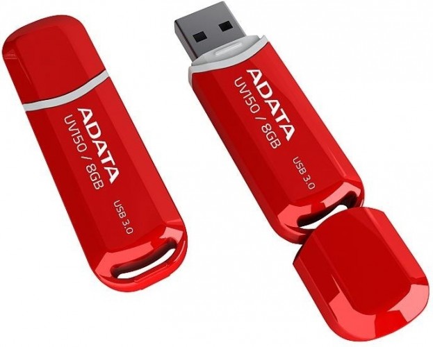 A-Data UV150 8GB, USB 3.0, červený