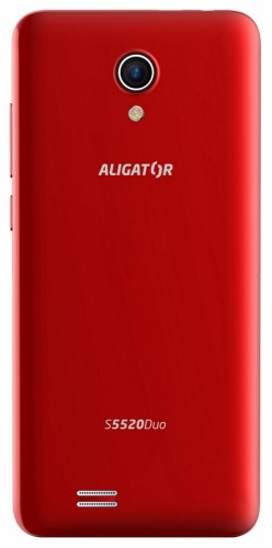 Mobilný telefón ALIGATOR S5520 SENIOR 1GB/16GB, červený POUŽITÉ,