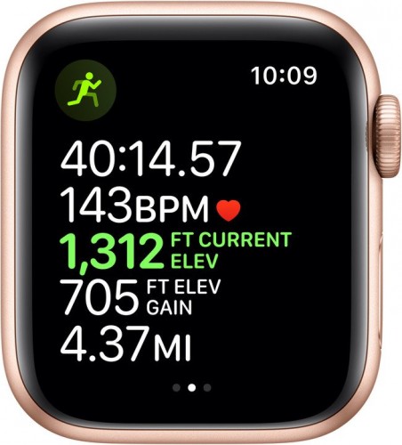 Apple Watch Series 5 GPS, 40mm, zlatá, športový remienok