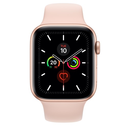 Apple Watch Series 5 GPS, 44mm, zlatá, športový remienok