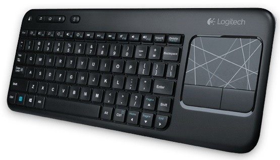 Logitech Wireless Touch Keyboard K400 USB CZ, čierna