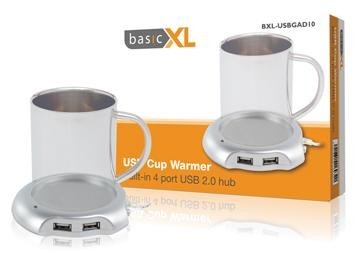 BXL-USBGAD10   Usb ohřívač pod šálek + hub - basicxl