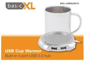 BXL-USBGAD10   Usb ohřívač pod šálek + hub - basicxl