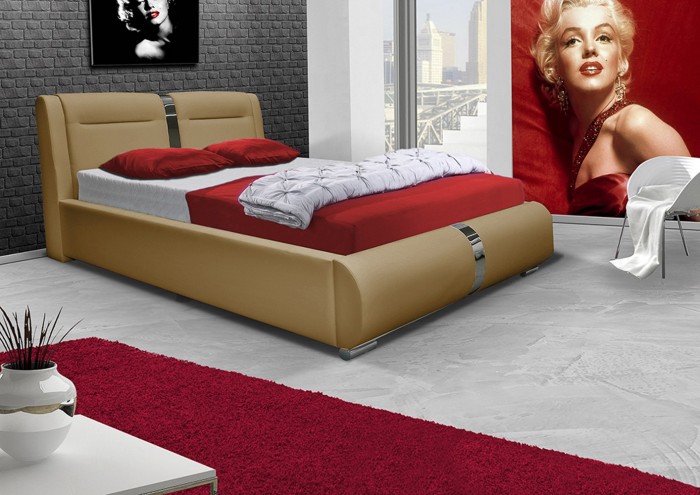 Čalúnená posteľ Santa Fe 180x200, vrátane roštu, bez matracov