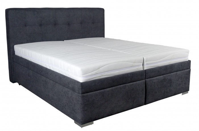 Čalúnená posteľ Trent 180x200, vrátane matracov, pol. roštu a úp