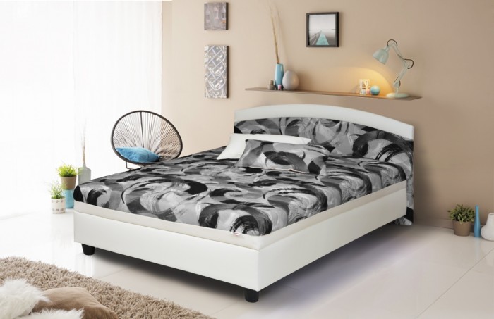Čalúnená posteľ Zonda 120x200, vrátane matracov a úp -II.akosť