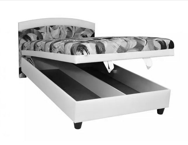 Čalúnená posteľ Zonda 120x200, vrátane matracov a úp - II. akosť