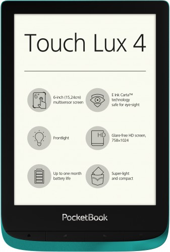 E-book POCKETBOOK 627 Touch Lux 4, Emerald