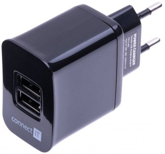Connect IT CI-463 napájací adaptér 3,1A čierny BAL POŠKODENÝ