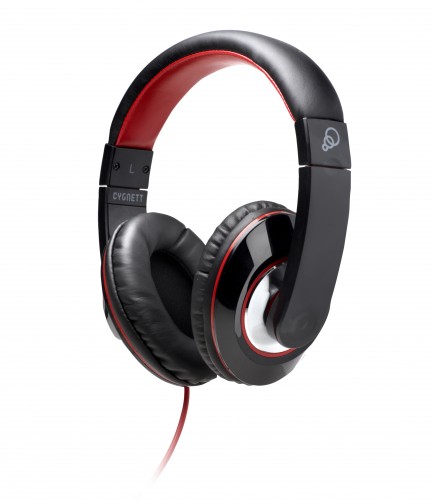 Cygnett Headphones Black and Red for iPod, iPad and MP3 players