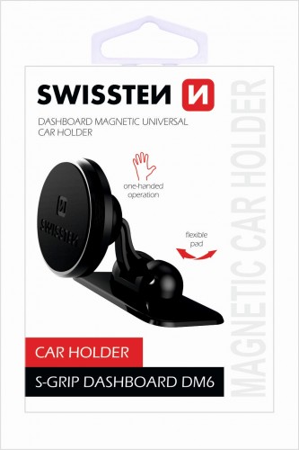 Držiak do auta Swissten DM6, magnetický úchyt, 3M podložka POŠKOD