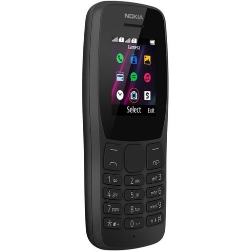 Tlačidlový telefón Nokia 110 DS, čierna POŠKODENÝ OBAL