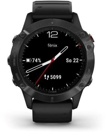 Chytré hodinky Garmin Fenix 6 Glass, čierna