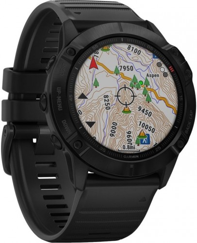 Chytré hodinky Garmin Fenix 6X Glass, čierna