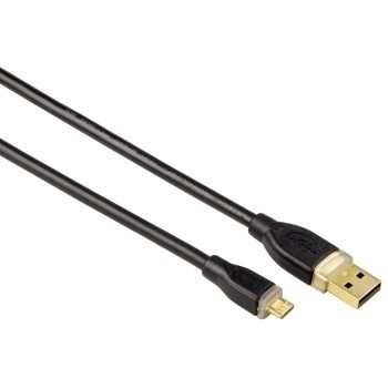 Hama Micro USB 2.0 kábel, typ A - micro B, 0,75m, čierny