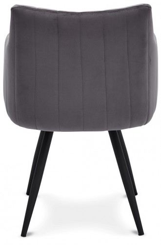 Jedálenská stolička Mijas sivá, čierna