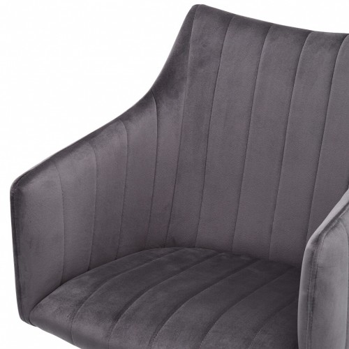 Jedálenská stolička Mijas sivá, čierna