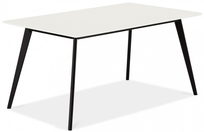 Jedálenský stôl Sens (biela, čierna).