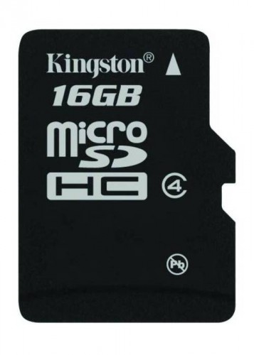 Kingston Micro SDHC 16GB Class 4 - SDC4/16GBSP