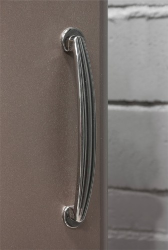Malibu - Komoda (bronzová, 1x dvere, 4x zásuvka)