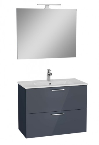 Kúpeľňová zostava Moira (79x61x39,5 cm, sivá).