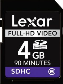 Lexar 4GB SDHC Full-HD Video (Class 6)