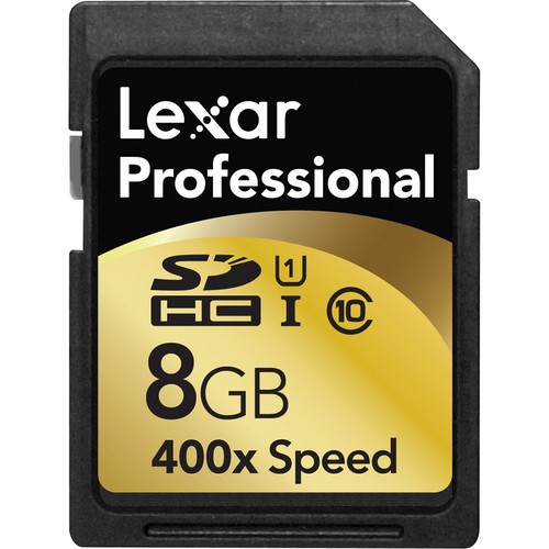 Lexar 8GB UHS-I SD 400x Professional (Class 10)