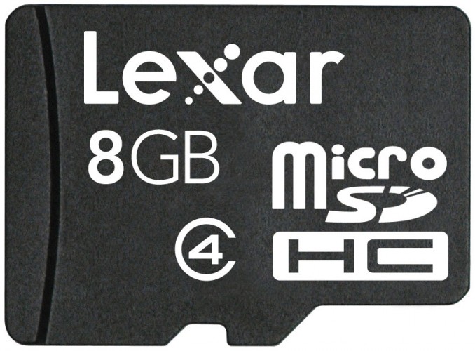 Lexar micro SDHC 8GB class 4