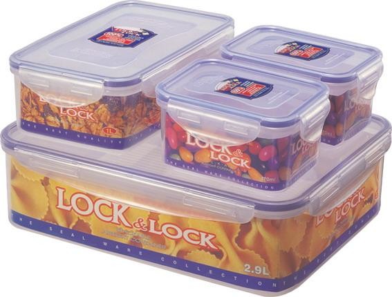 Lock&Lock dózy HPL834SA 4 ks