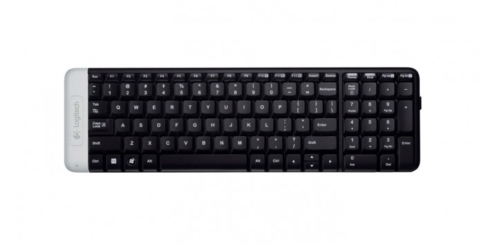 Logitech Wireless Keyboard K230 USB CZ, čierna