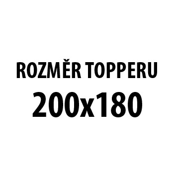 Matracový Topper Medium - 180x200x7 - II. akosť