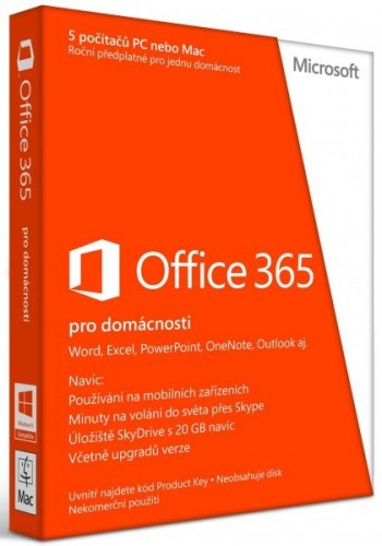 Microsoft Office 365 pre domácnosti 1 rok