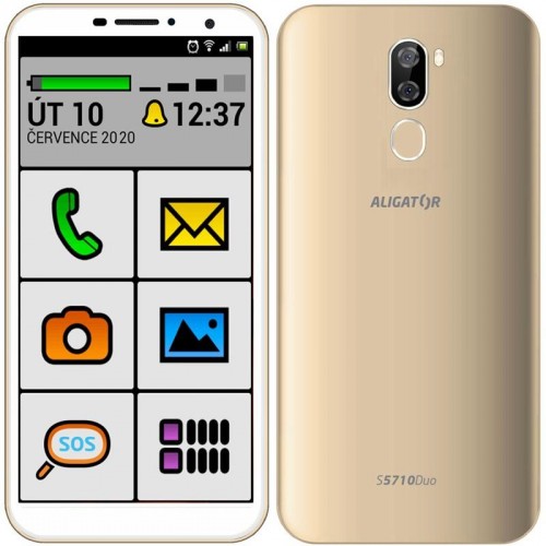 Mobilný telefón ALIGATOR S5710 SENIOR 2GB/16GB, zlatá