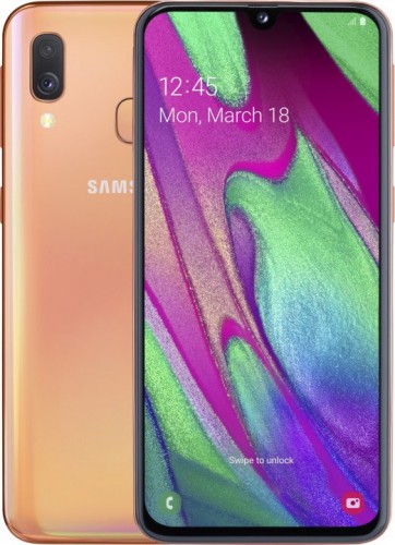 Mobilný telefón Samsung Galaxy A40 4GB/64GB, oranžová POUŽITÉ, NE