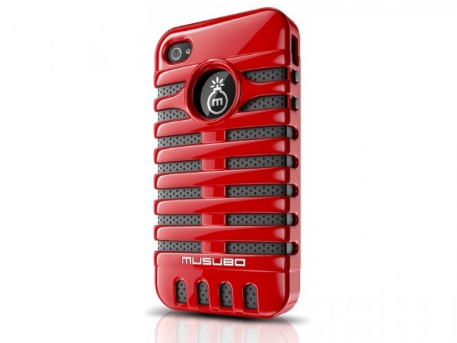 Musubo Elvis Apple gelskin pre iPhone 4 / 4S, červená