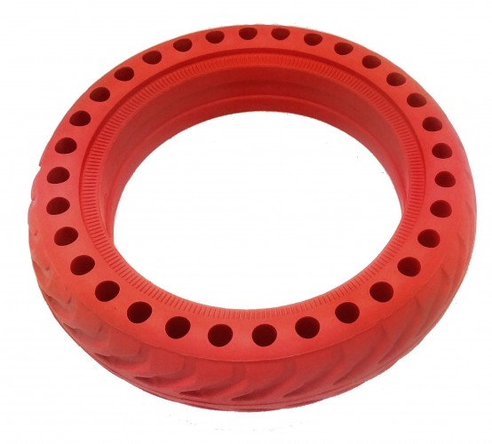 Náhradné bezdušové pneu na elektrokolobežku eSkoter, červené