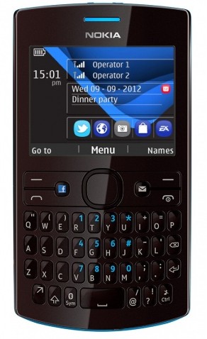 Nokia Asha 205 (Dual SIM) Cyan-Dark Rose