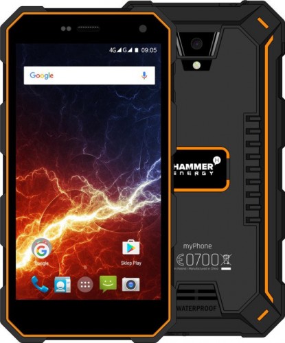 Odolný telefón myPhone Hammer ENERGY 2GB/16GB, čierna/oranžová