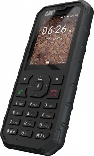 Odolný tlačidlový telefón Caterpillar CAT B35, čierna