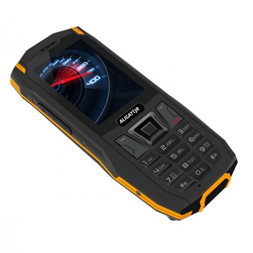 Odolný tlačidlový telefón Aligator K50 eXtremo, KaiOS, oranžová P