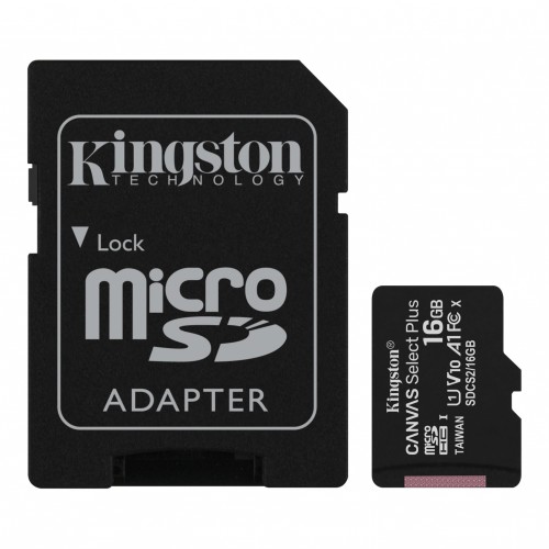 Pamäťová karta Kingston Micro SDHC 16GB Class 10 s adaptérom POUŽ