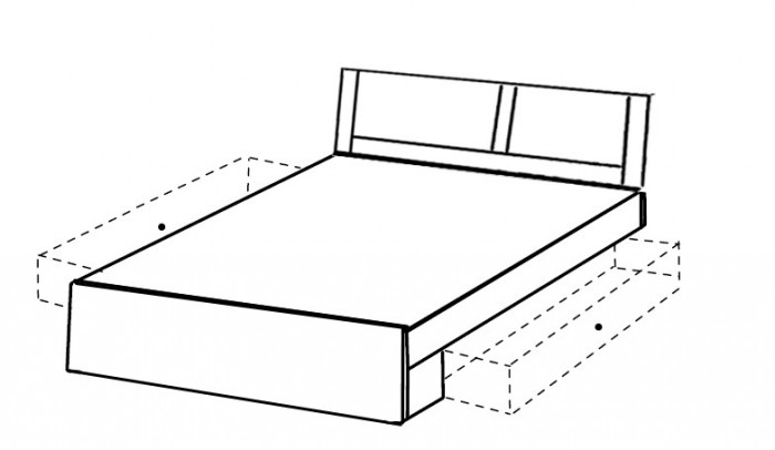 Relax - posteľ s úložným priestorom (montana)