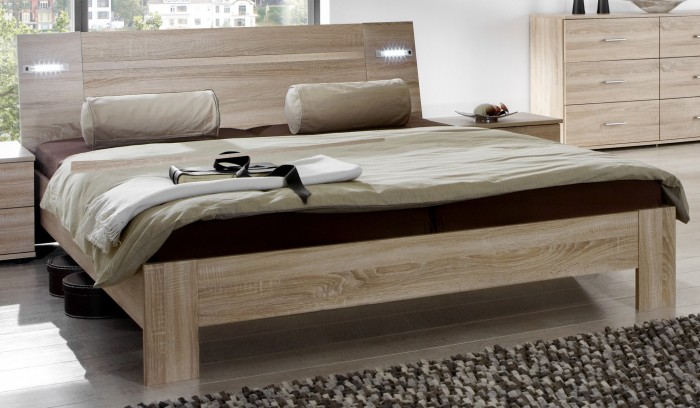 Vicenza - Komplet veľký, posteľ 160 cm (dub)