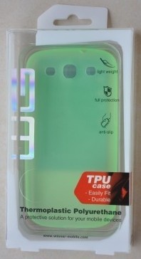Pouzdro AZZARO Sam Galaxy S3 mini green (pouzdro + fólie) ROZBALE