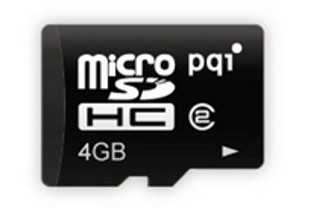 PQI micro SDHC 4GB (Class 4)