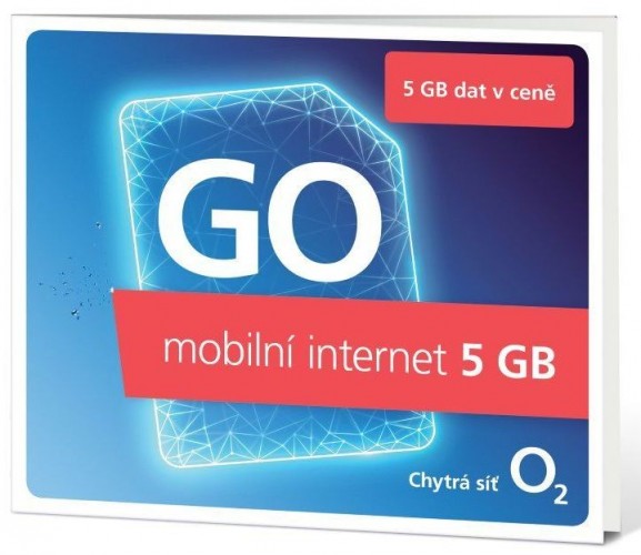 Předplacený mobilní internet O2 SMALLGOOOV5GB GO, 5GB